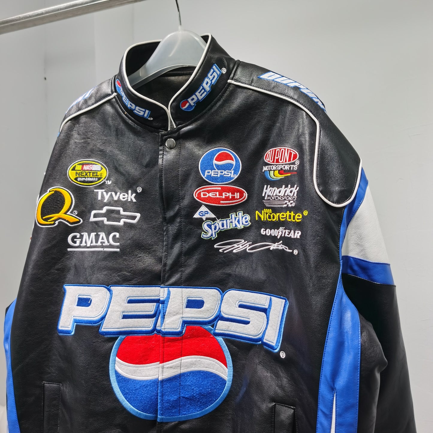 Jeff Gordon Pespi Leather Nascar Jacket
