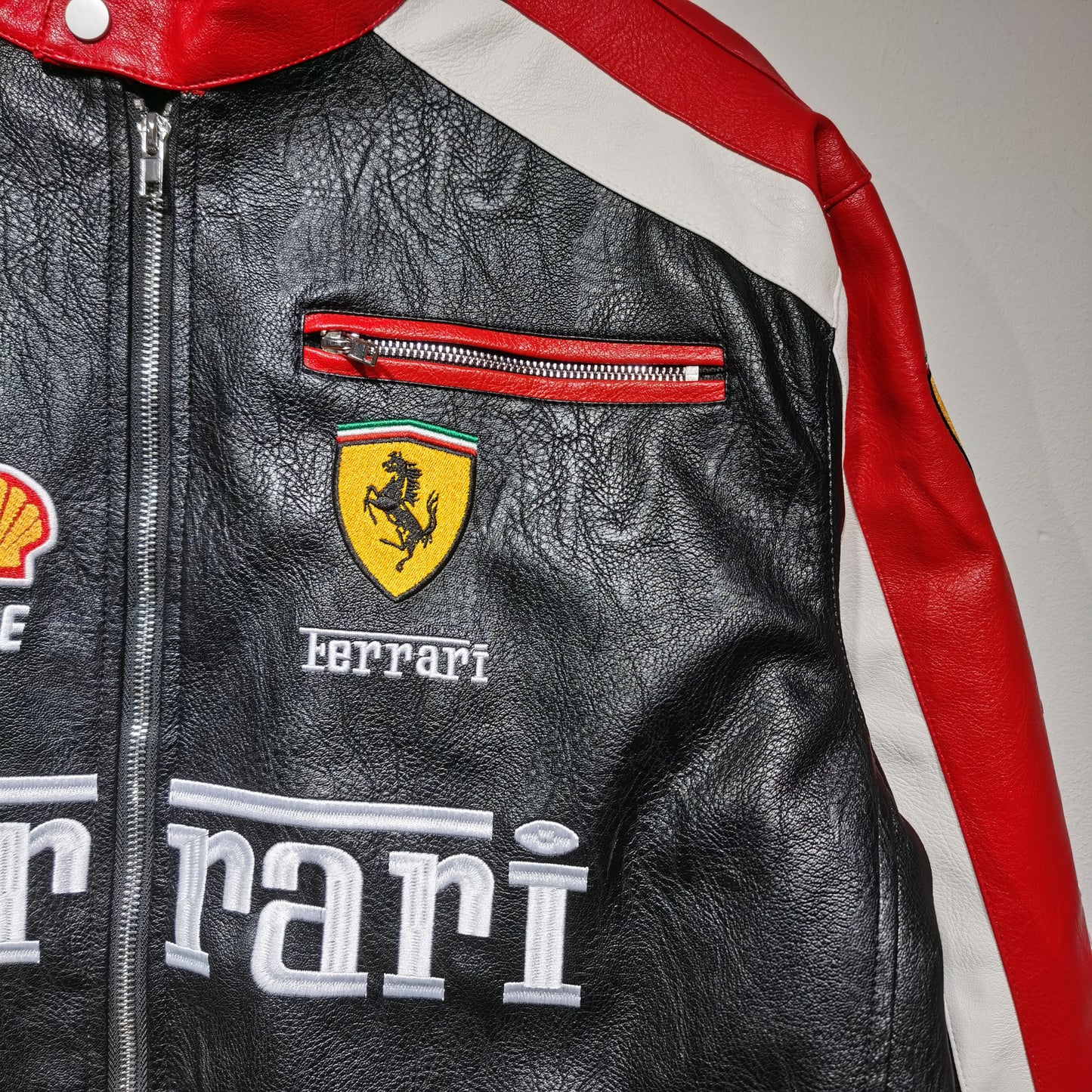 90s Ferrari Leather Jacket