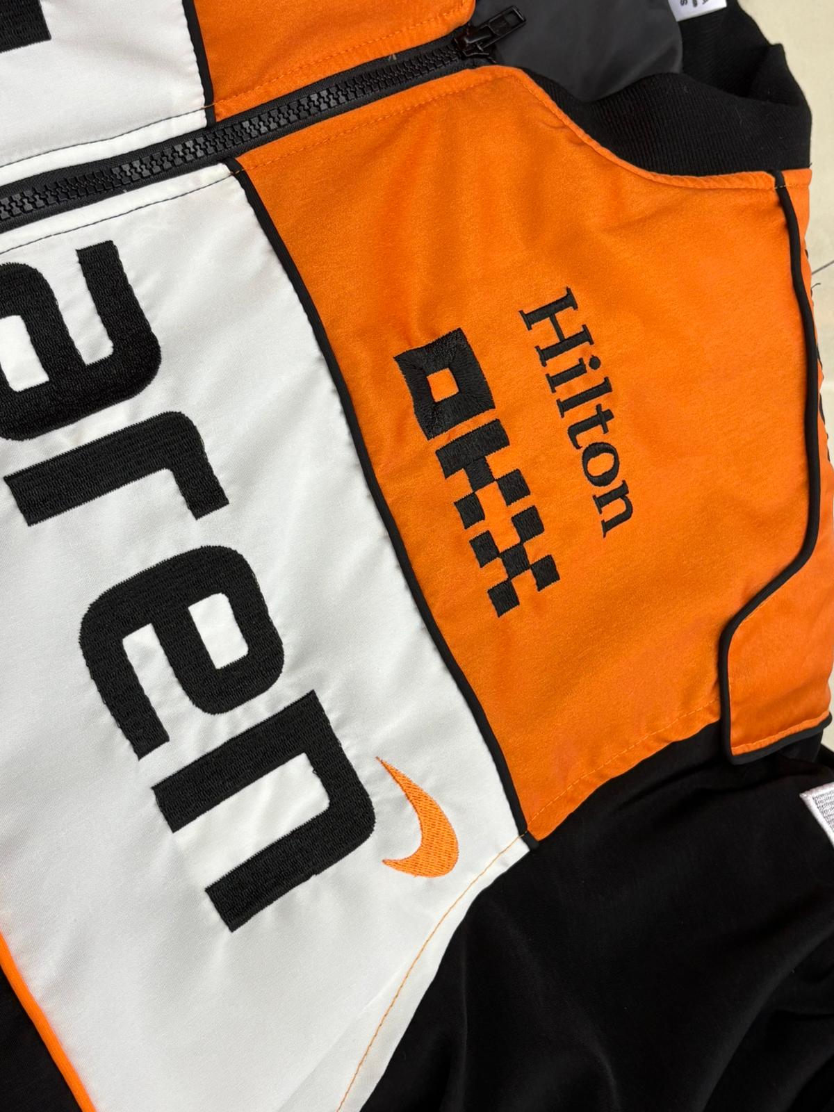 V.V.G x 2025 Orange White Mclaren F1 Racing Jacket