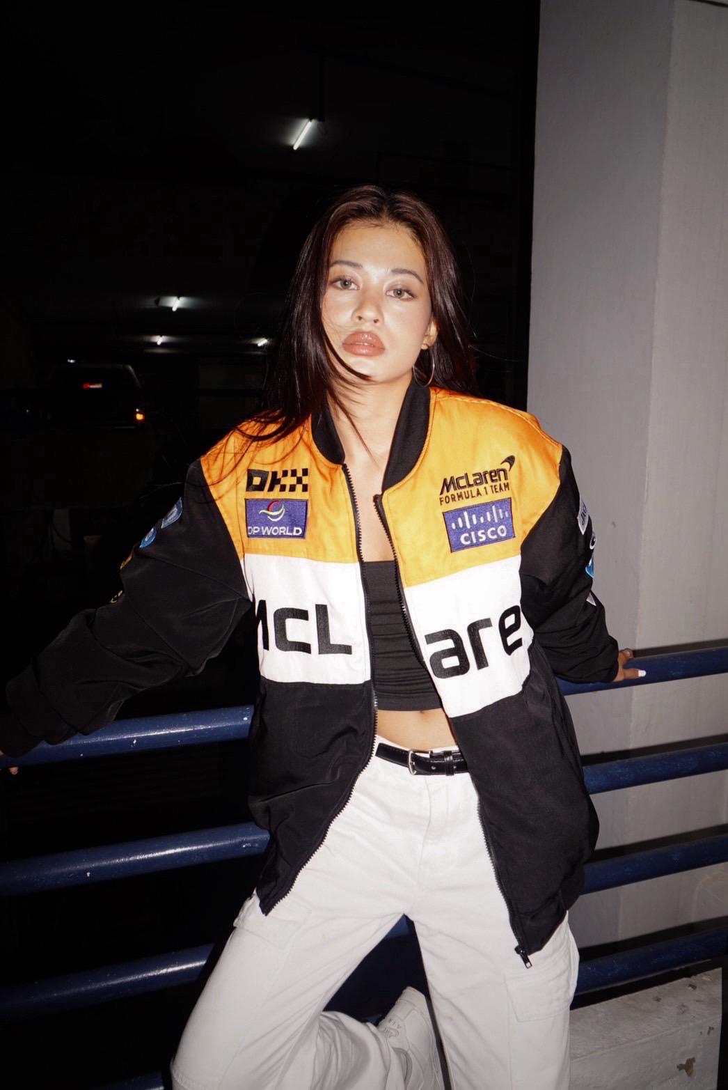V.V.G x 2025 Orange White Mclaren F1 Racing Jacket