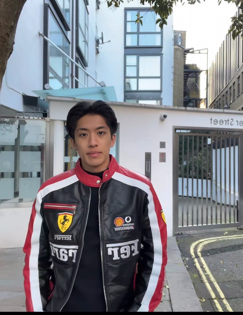 90s Ferrari Leather Jacket