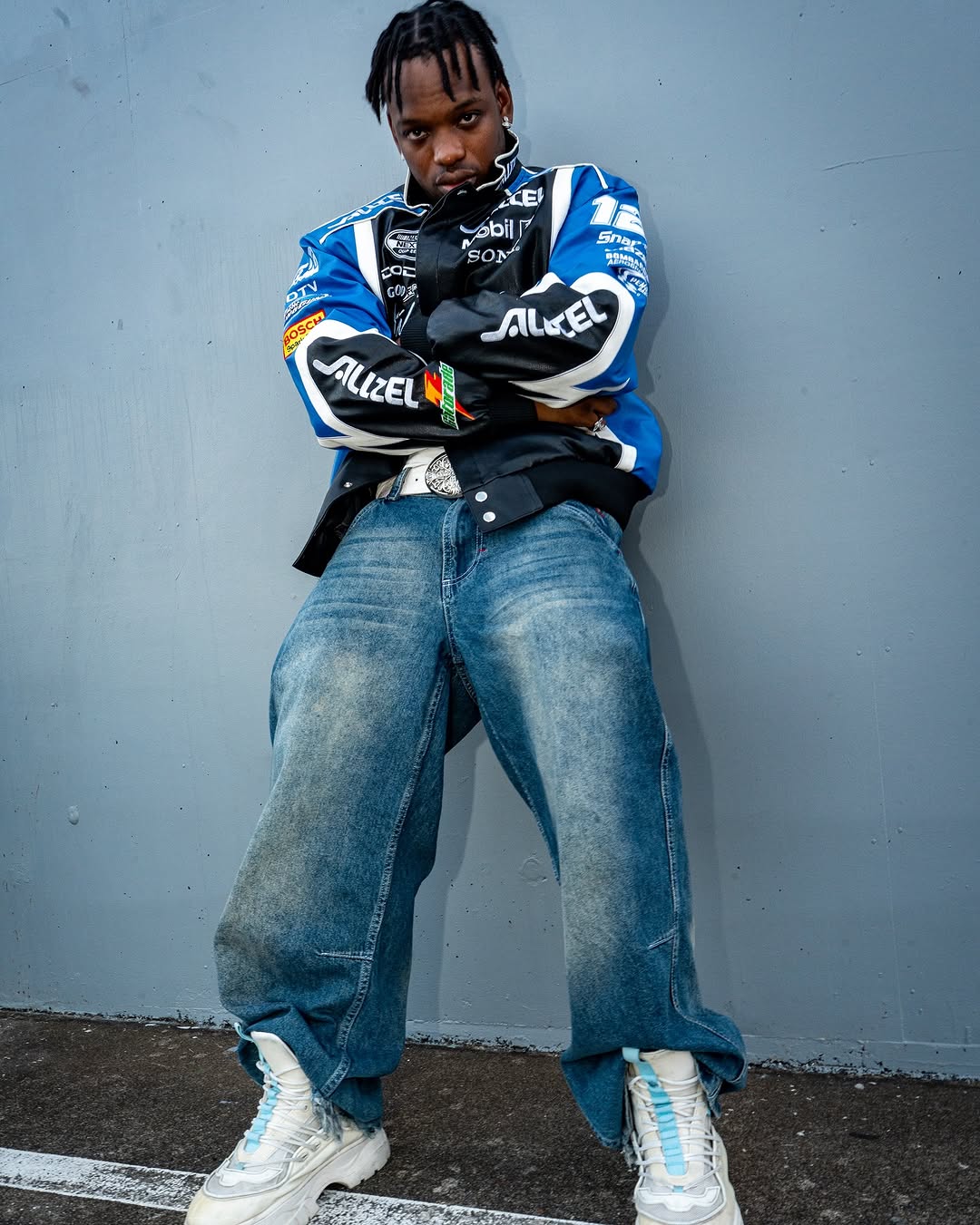Alltel Vintage Leather Nascar Racing Jacket