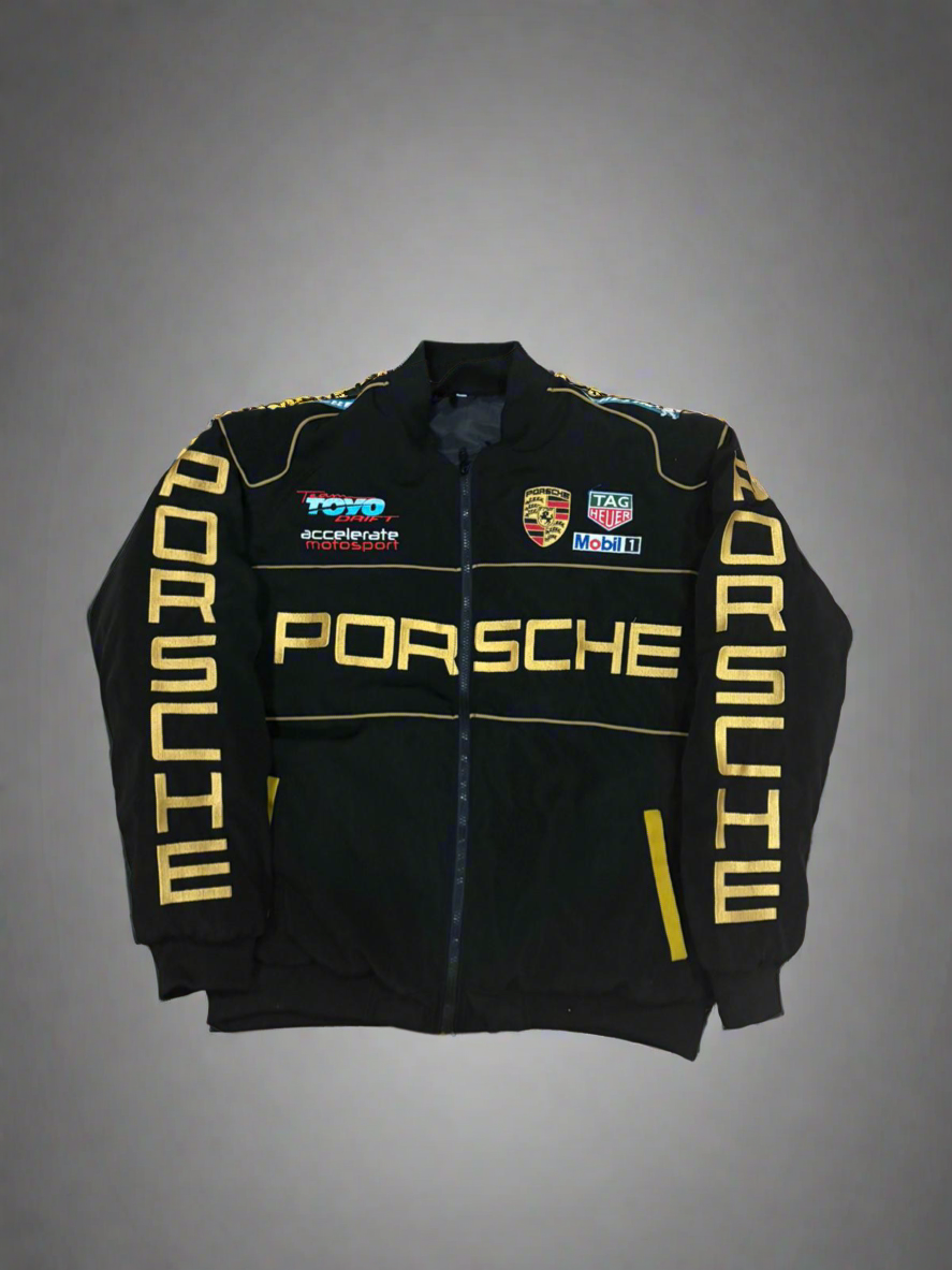 V.V.G x Porsche Black Racing Jacket