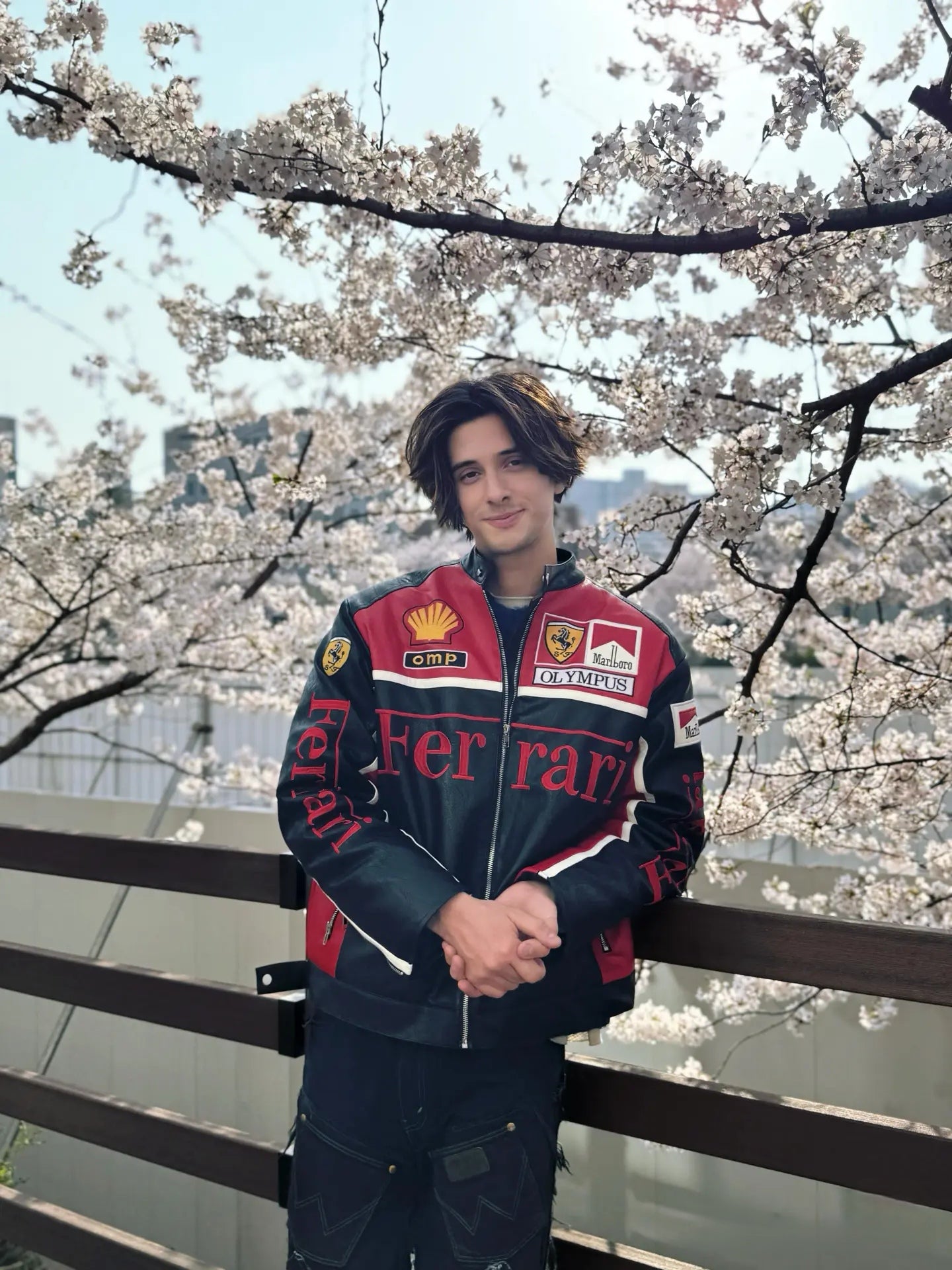 Olympus Ferrari Leather Racing Jacket