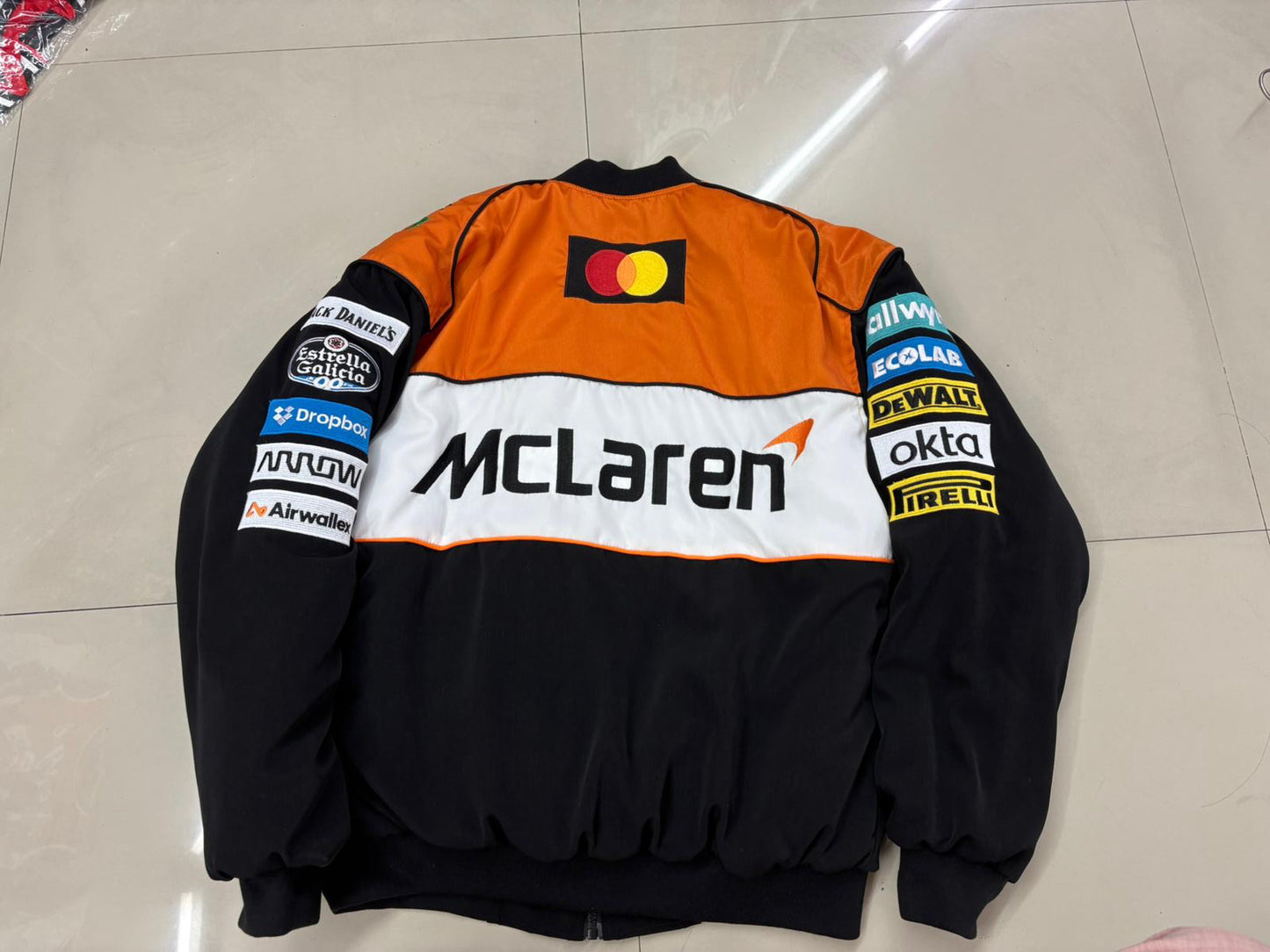 V.V.G x 2025 Orange White Mclaren F1 Racing Jacket