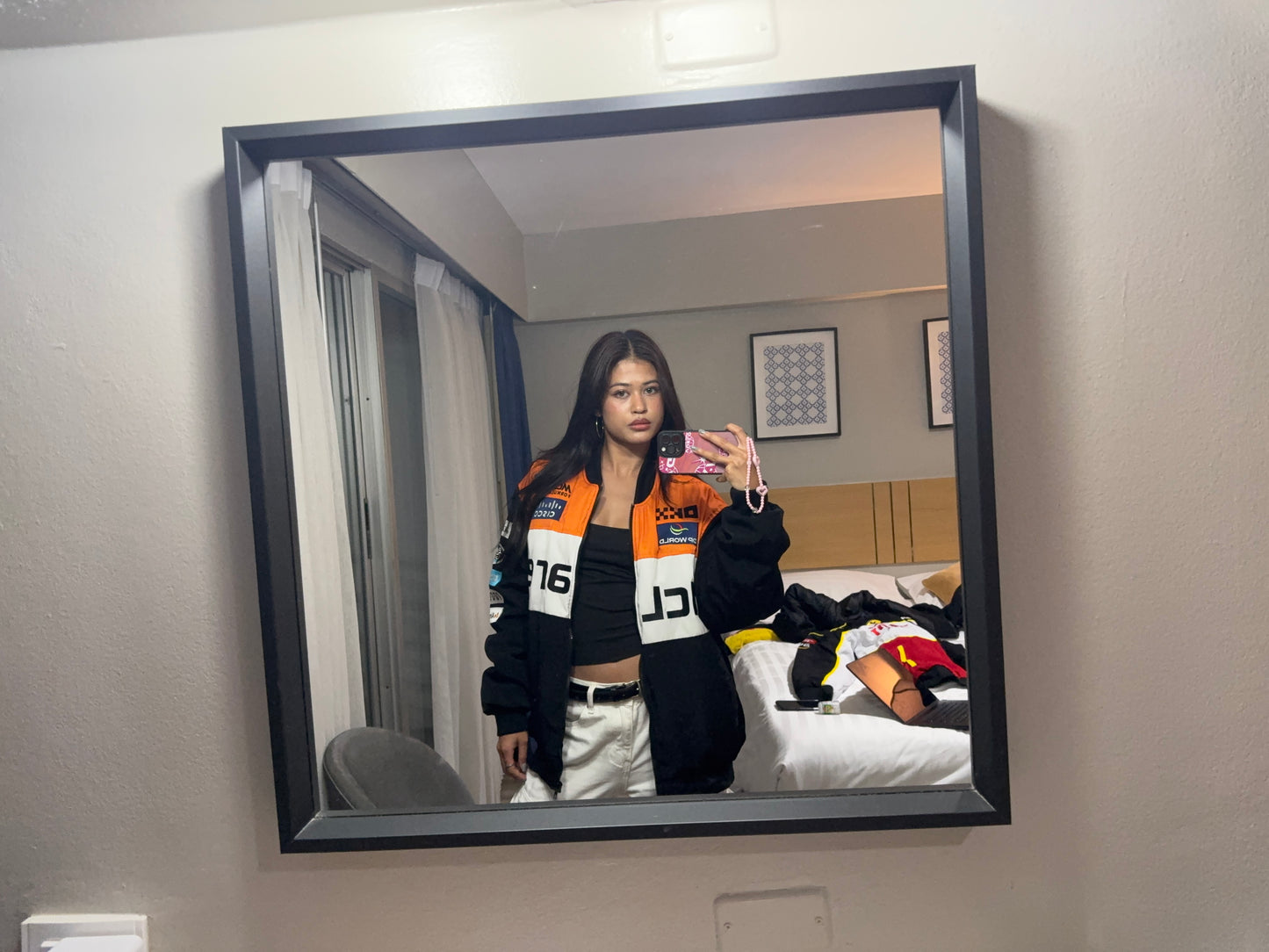 V.V.G x 2025 Orange White Mclaren F1 Racing Jacket