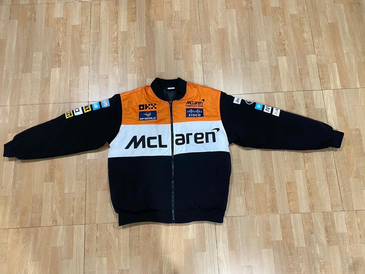 V.V.G x 2025 Orange White Mclaren F1 Racing Jacket