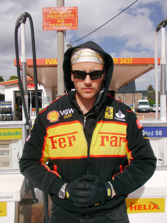 Yellow Black V.V.G 2025 Ferrari F1 Racing Jacket