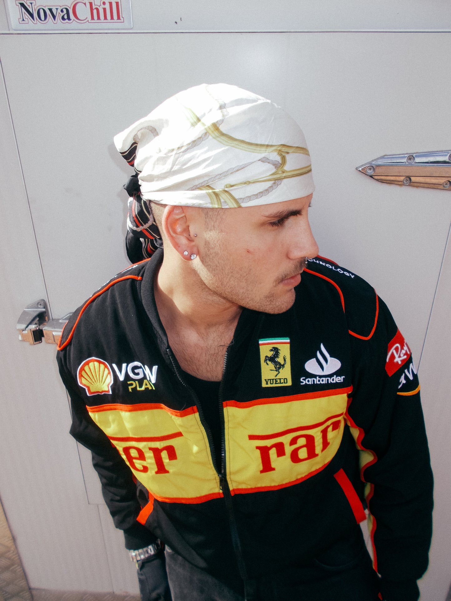 Yellow Black V.V.G 2025 Ferrari F1 Racing Jacket
