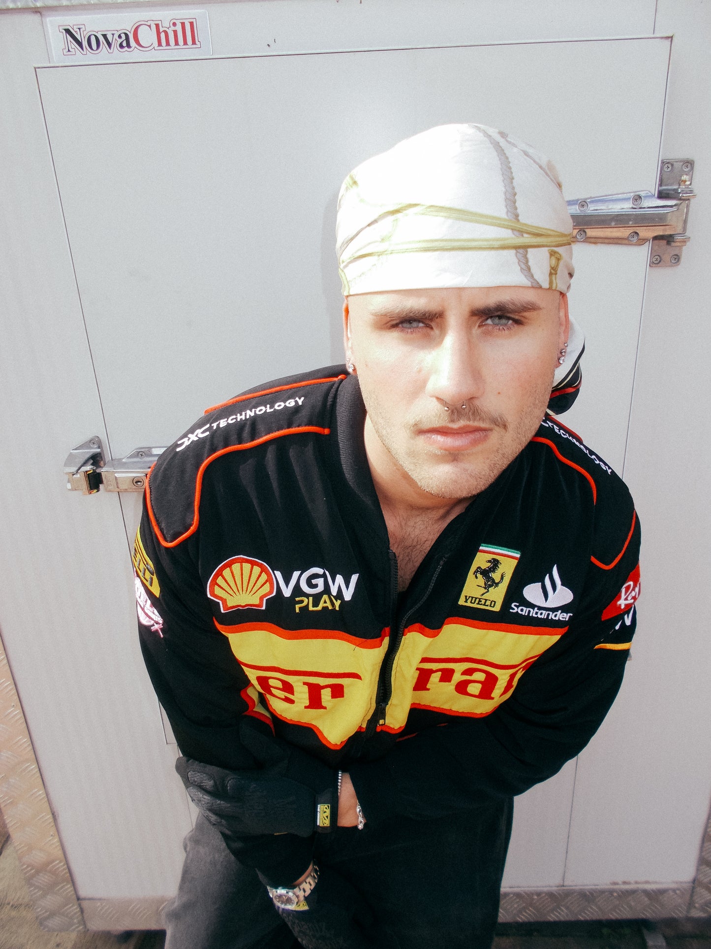 Yellow Black V.V.G 2025 Ferrari F1 Racing Jacket