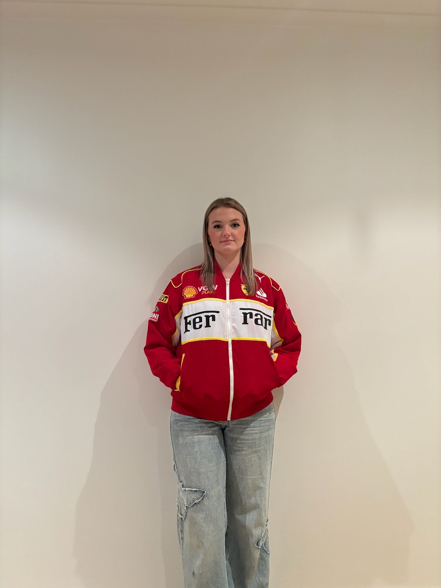 2025 Ferrari Puma Red & white Jacket