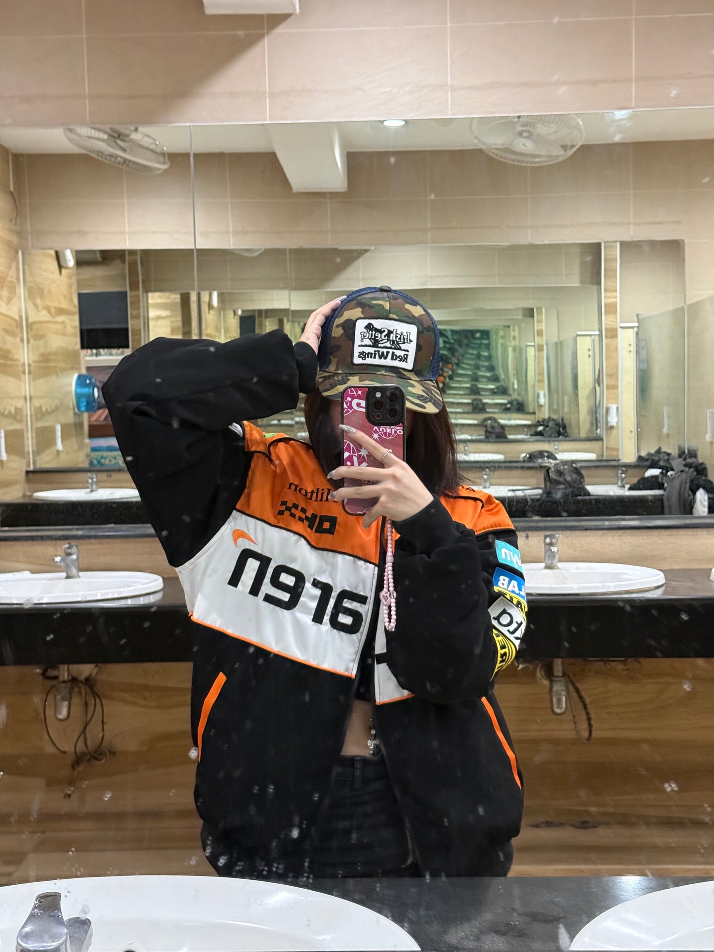 V.V.G x 2025 Orange White Mclaren F1 Racing Jacket