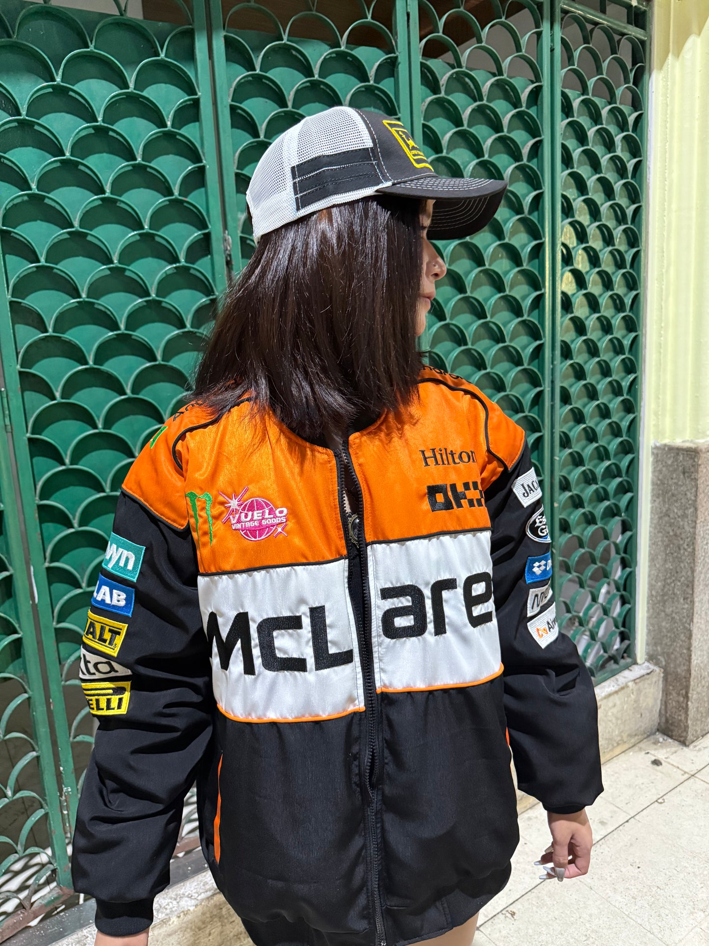 V.V.G x 2025 Orange White Mclaren F1 Racing Jacket
