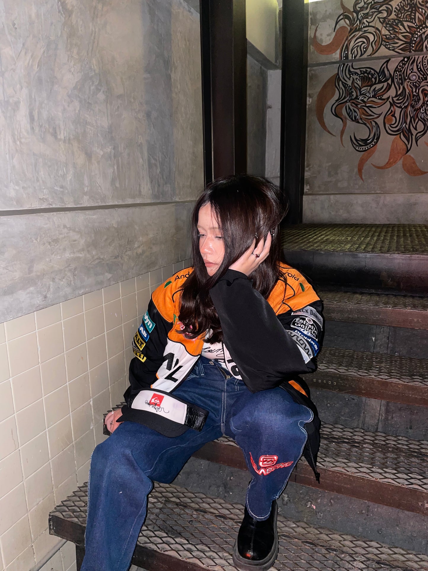 V.V.G x 2025 Orange White Mclaren F1 Racing Jacket