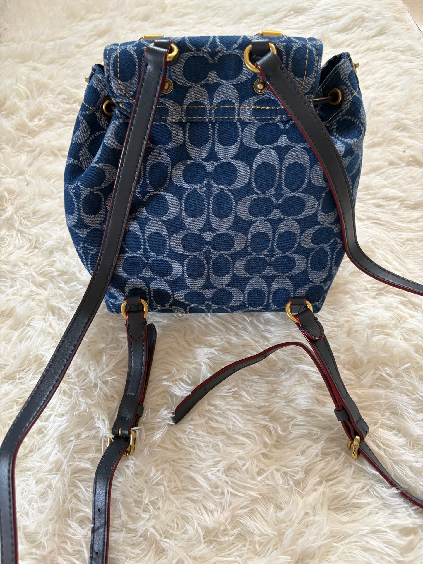 Coach Riya Backpack 21 – Denim Blue