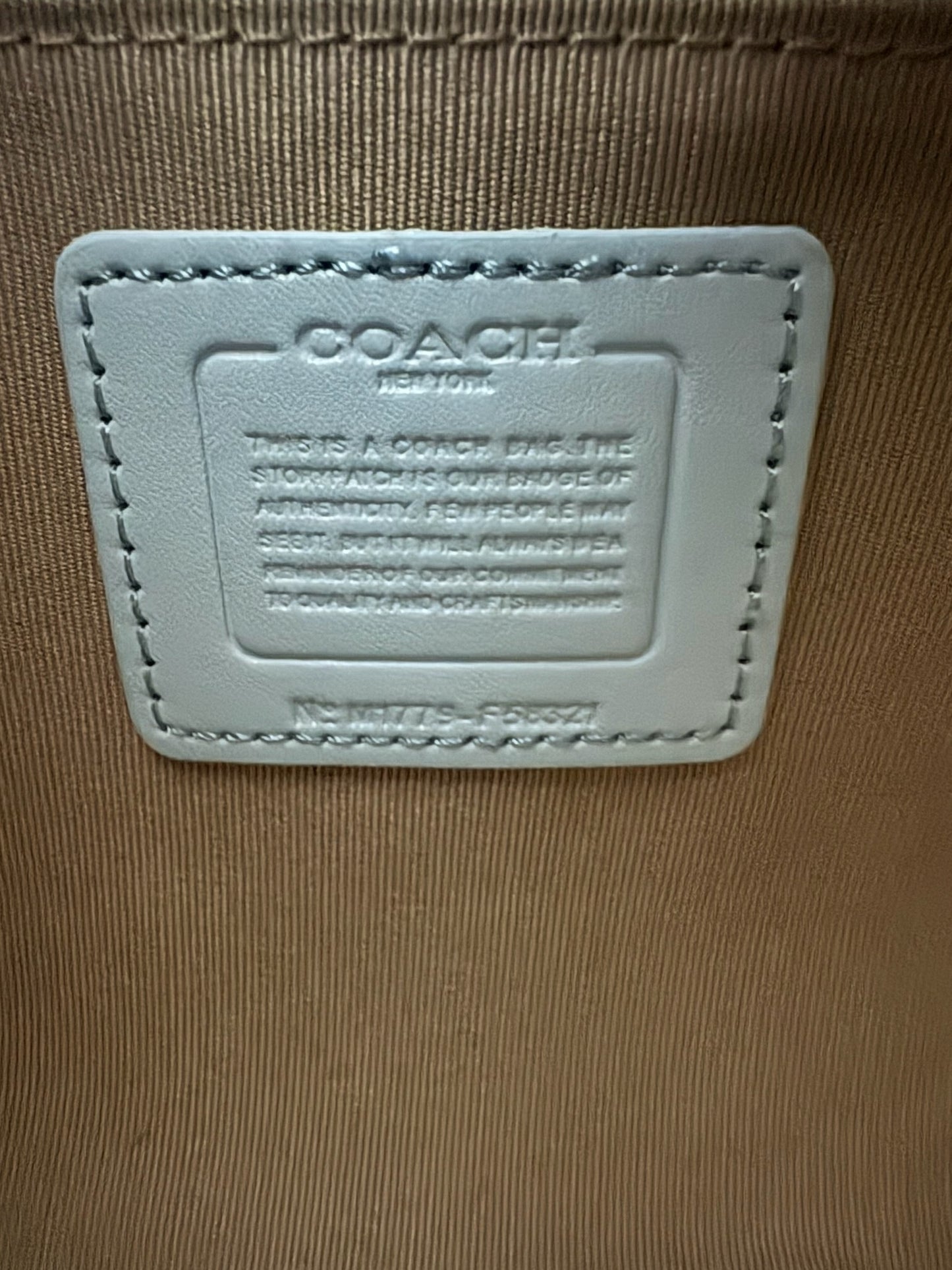 Coach Rowan Satchel Bag – Light Blue Signature
