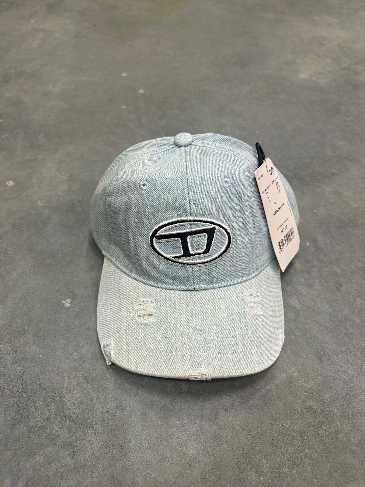 Diesel Light Blue Denim Baseball Cap