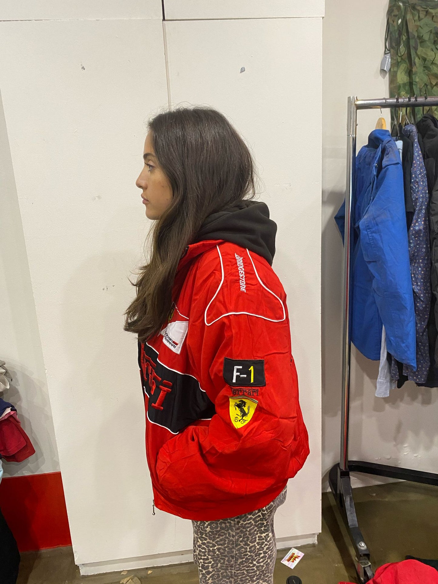 Red Vintage Puma Ferrari Racing Jacket