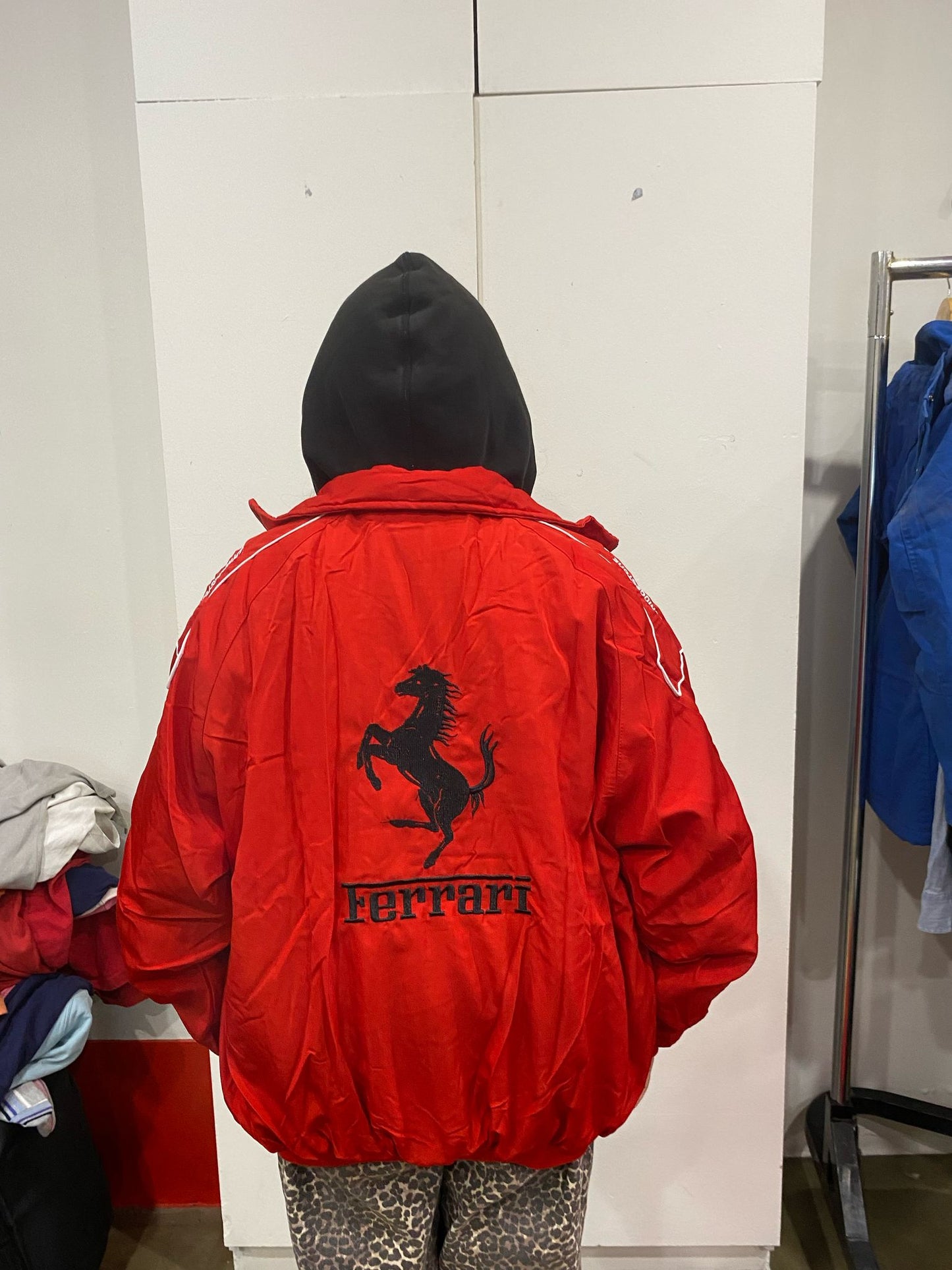 Red Vintage Puma Ferrari Racing Jacket
