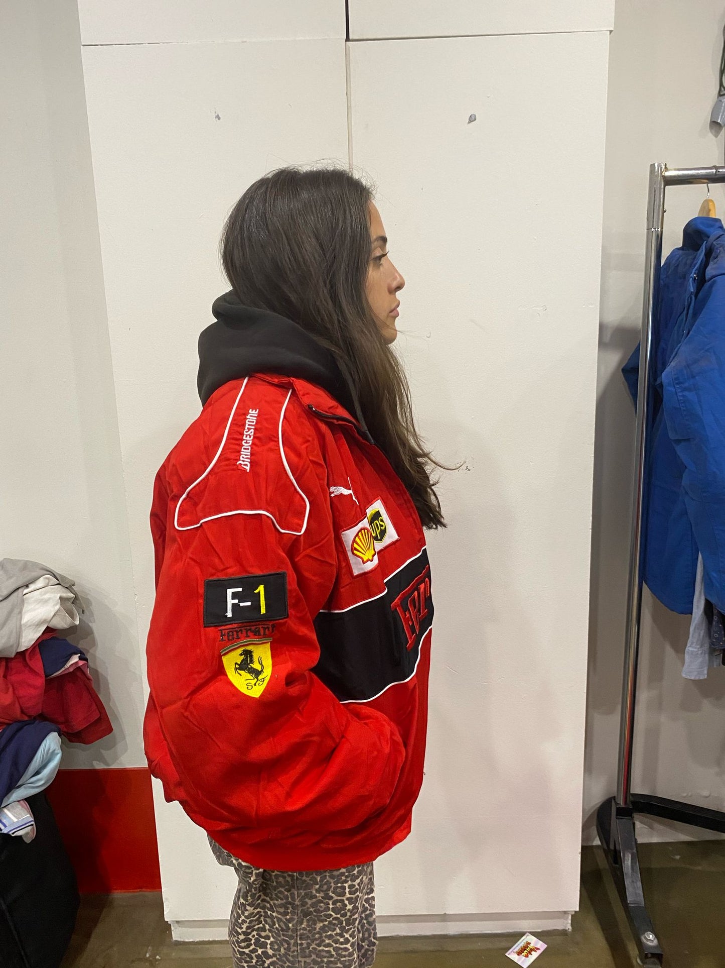 Red Vintage Puma Ferrari Racing Jacket