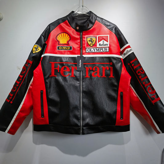 Olympus Ferrari Leather Racing Jacket