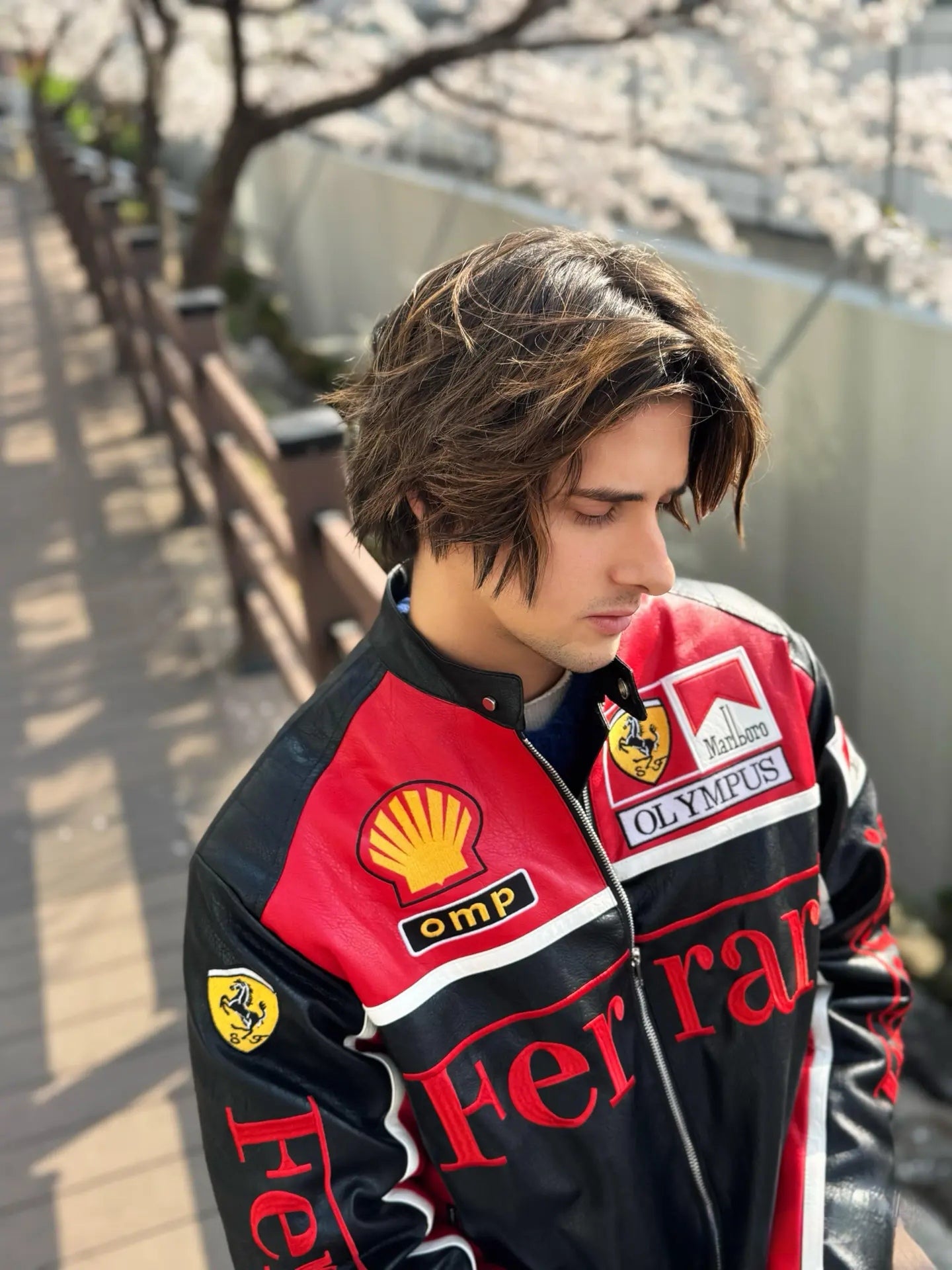 Olympus Ferrari Leather Racing Jacket