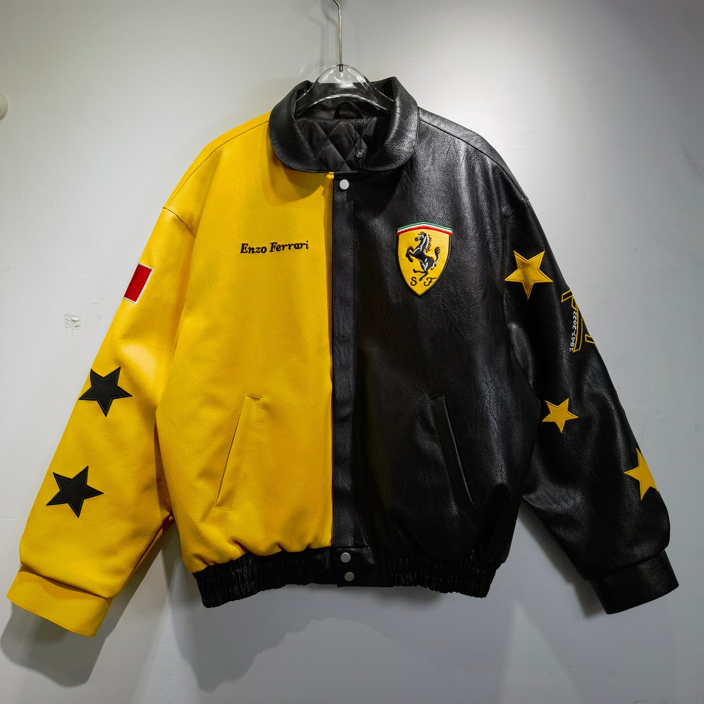 Retro Ferrari Leather Jacket