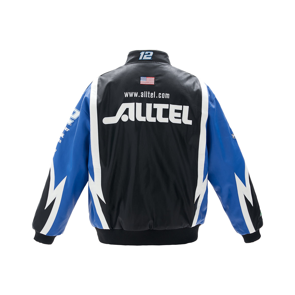 Alltel Vintage Leather Nascar Racing Jacket