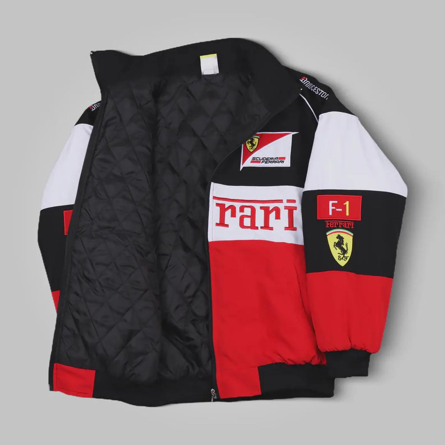 White Ferrari Puma Vintage Racing Jacket