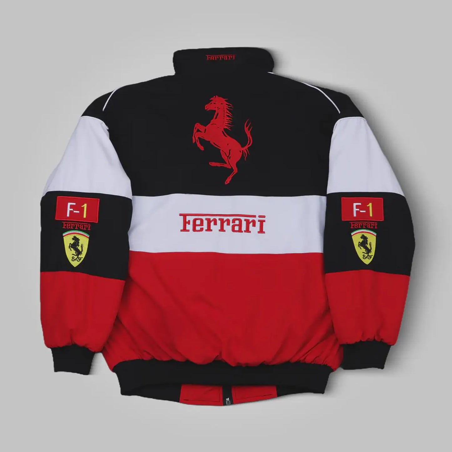 White Ferrari Puma Vintage Racing Jacket