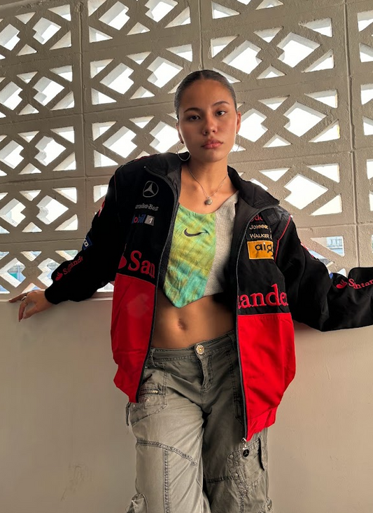 Red Mercedes Vintage Racing Jacket