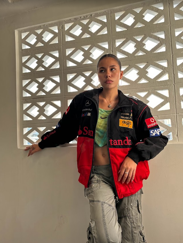 Red Mercedes Vintage Racing Jacket