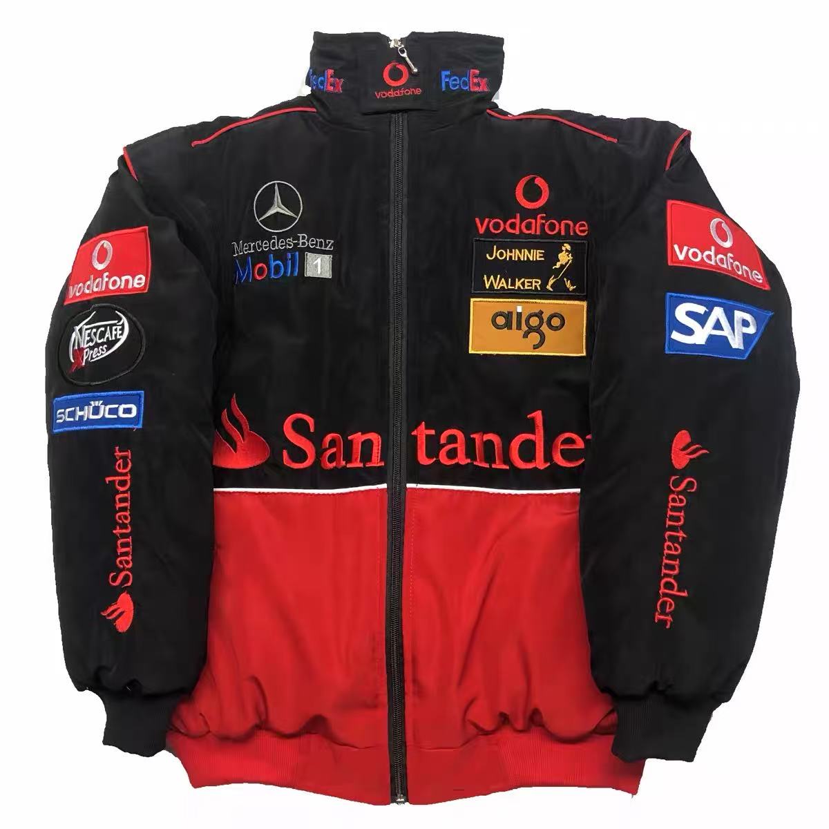 Red Mercedes Vintage Racing Jacket