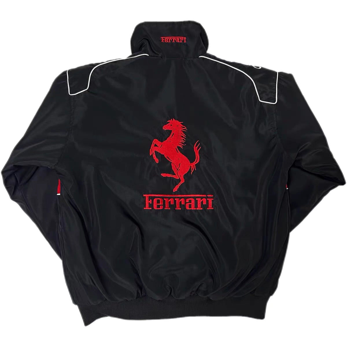 Black Big Ferrari Vintage F1 Jacket