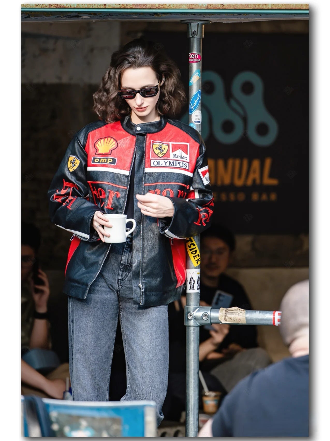 Olympus Ferrari Leather Racing Jacket
