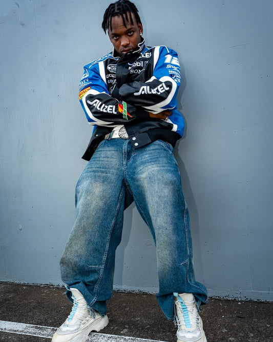 Alltel Vintage Leather Nascar Racing Jacket