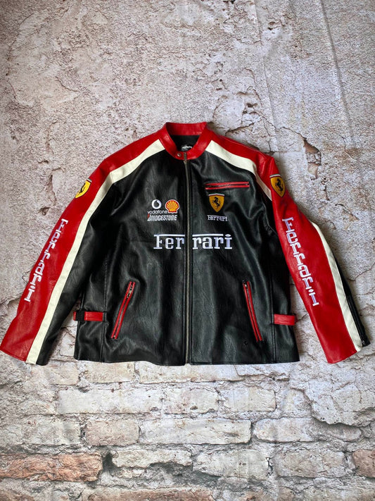 90s Ferrari Leather Jacket