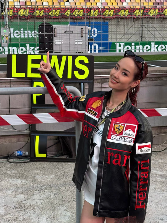 Olympus Ferrari Leather Racing Jacket