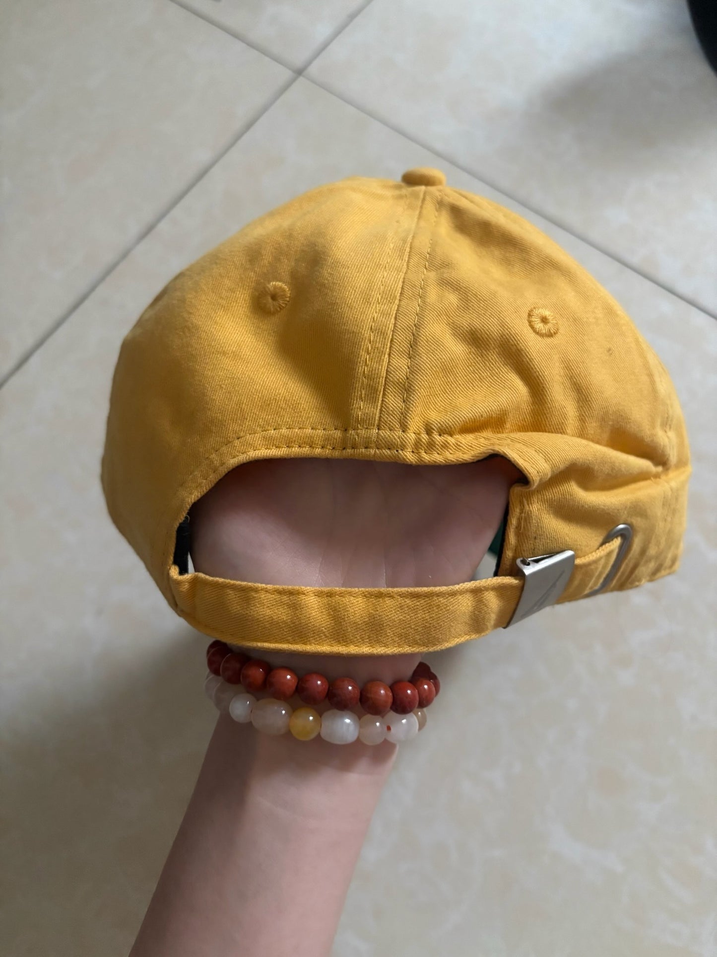 Nautica Colorblock Logo Cap-Yellow Green
