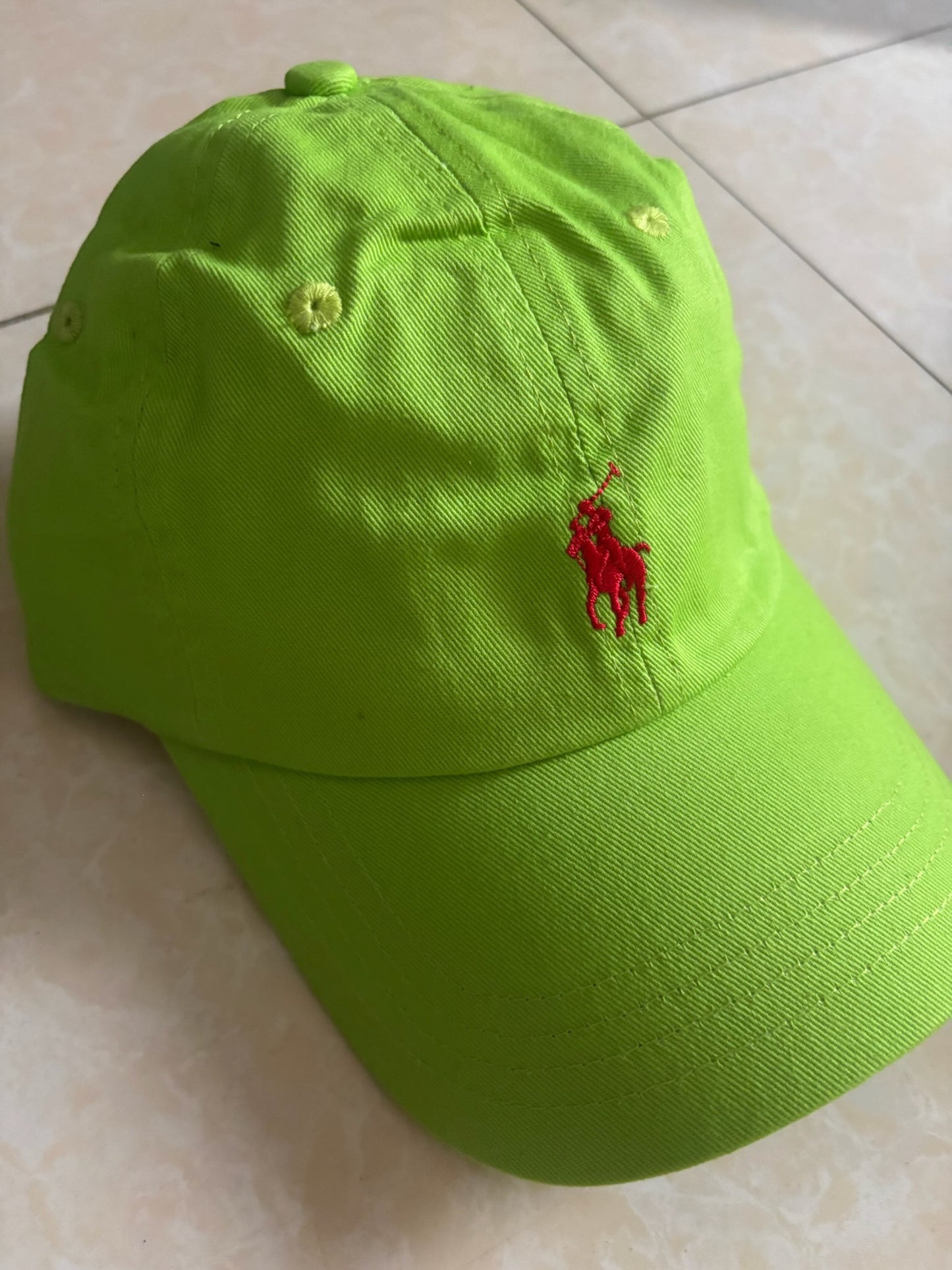 Polo Ralph Lauren Baseball Cap-Neon Lime