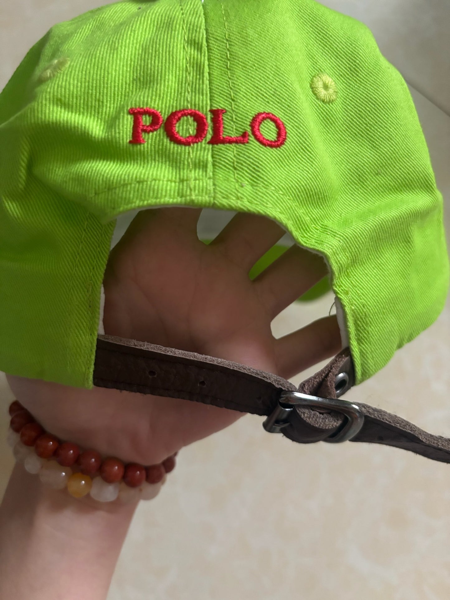 Polo Ralph Lauren Baseball Cap-Neon Lime
