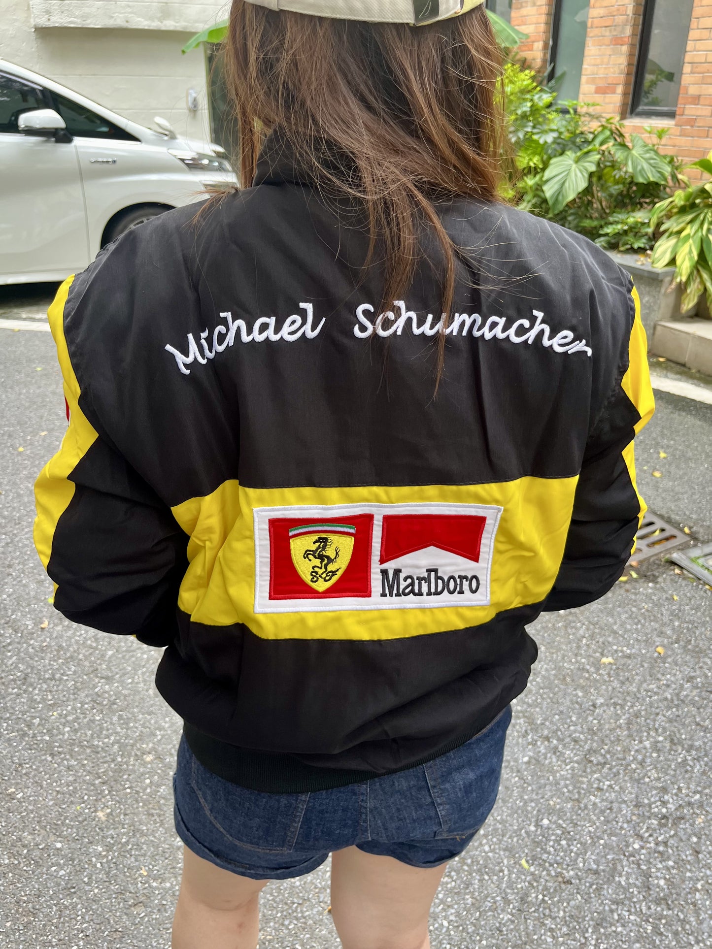 Ferrari F1 racing jacket-Black Yellow
