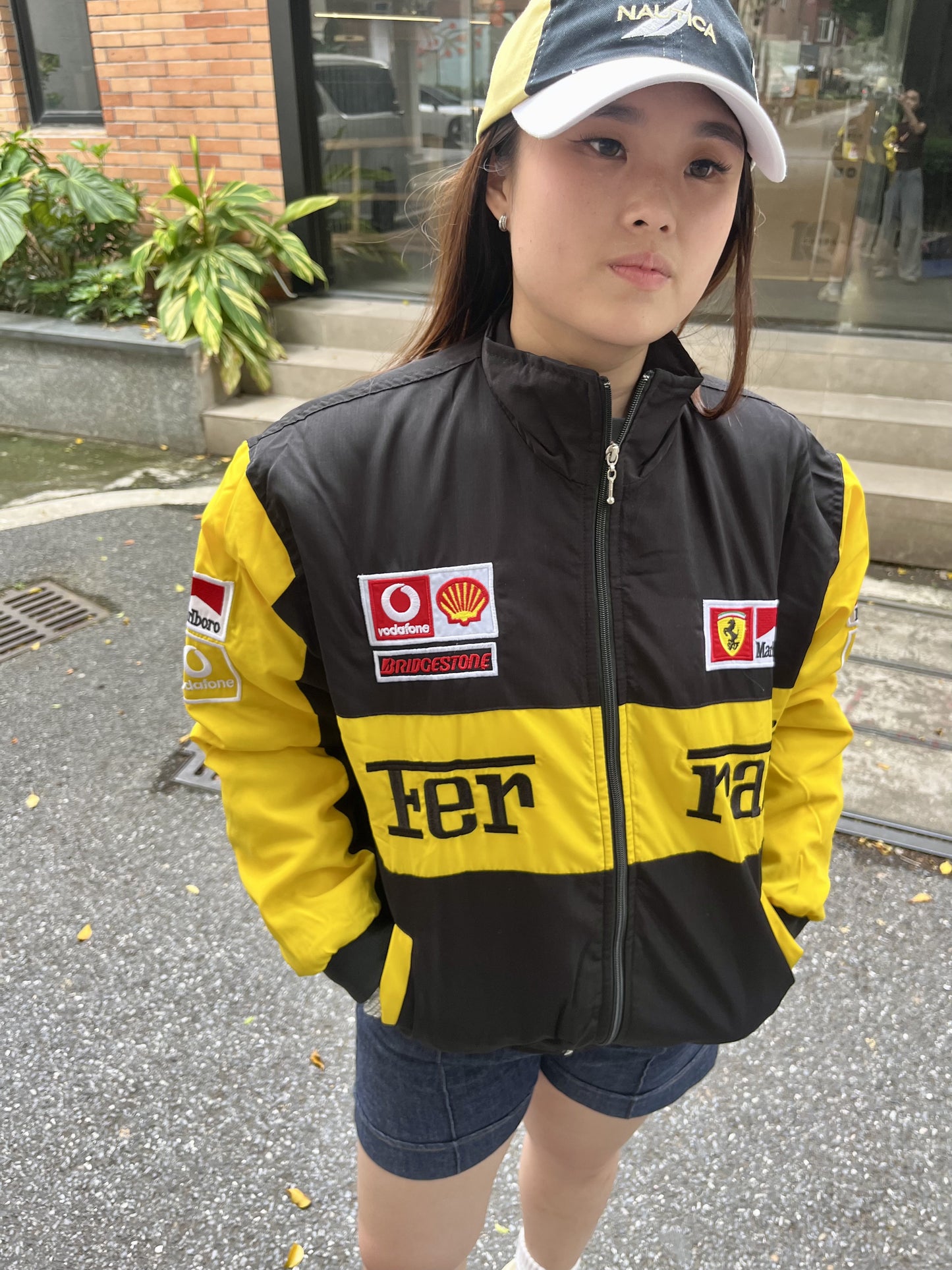 Ferrari F1 racing jacket-Black Yellow
