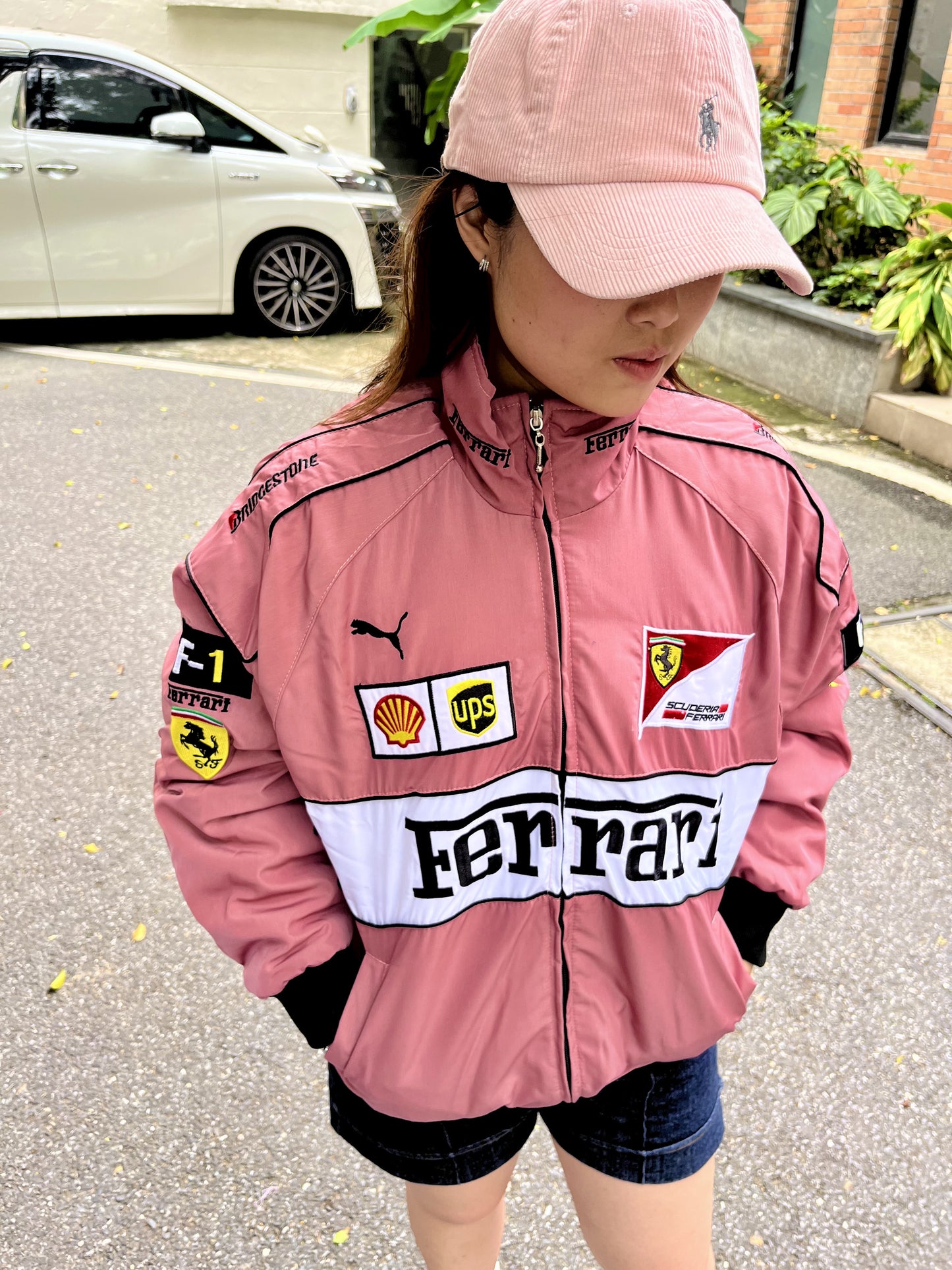 Ferrari Racing Jacket - Pink Vintage F1