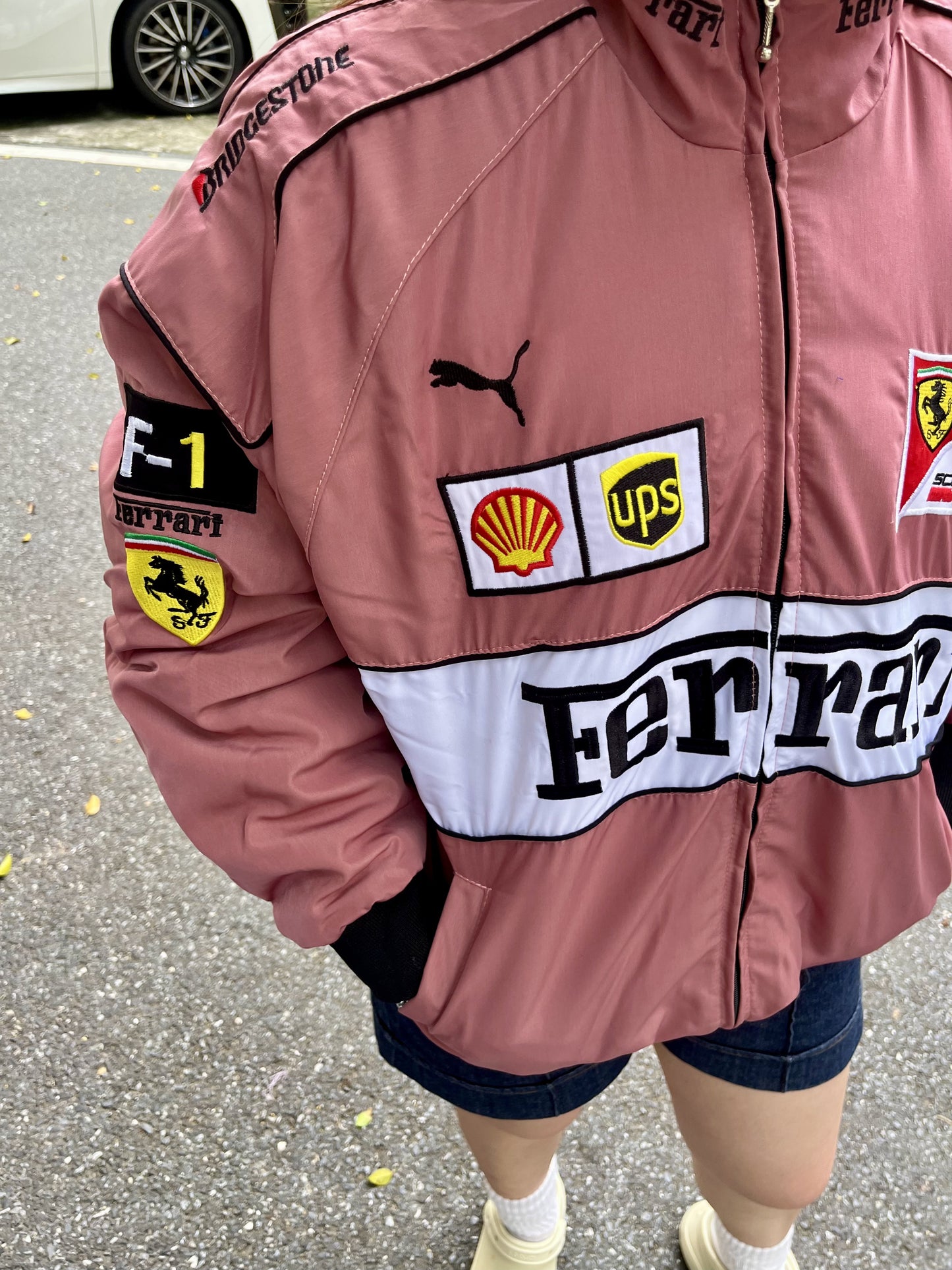 Ferrari Racing Jacket - Pink Vintage F1
