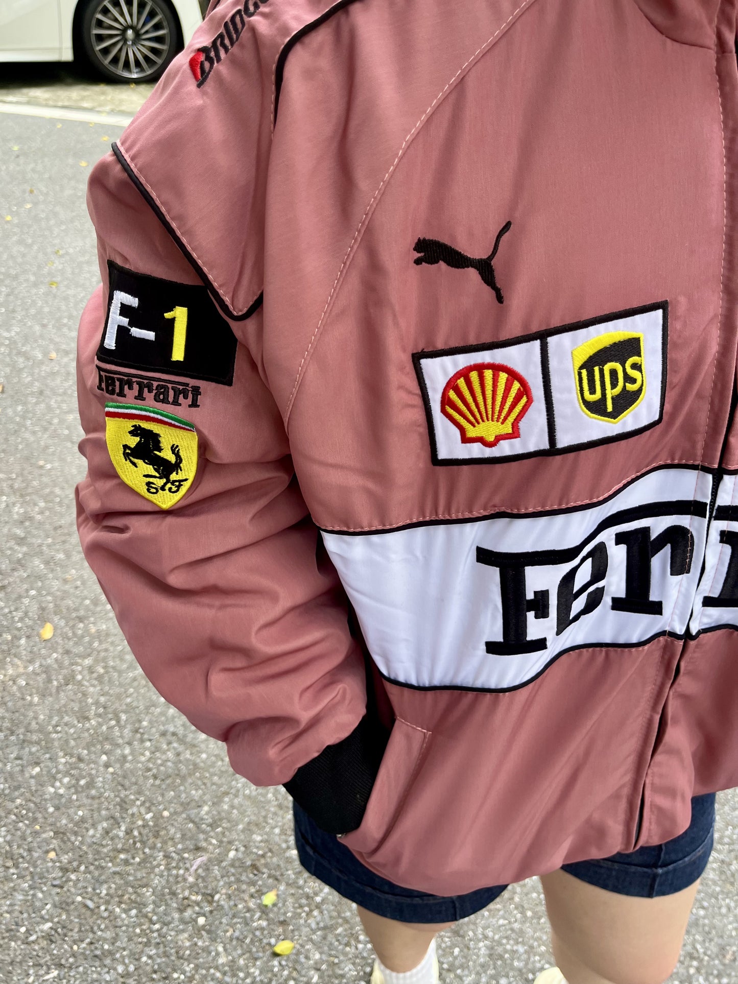 Ferrari Racing Jacket - Pink Vintage F1