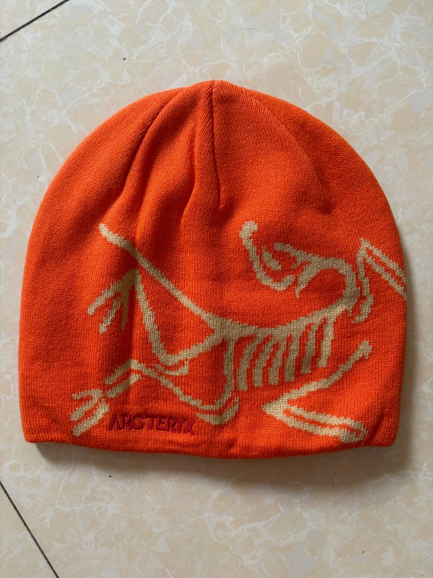 Bird Head Toque Beanie – Orange