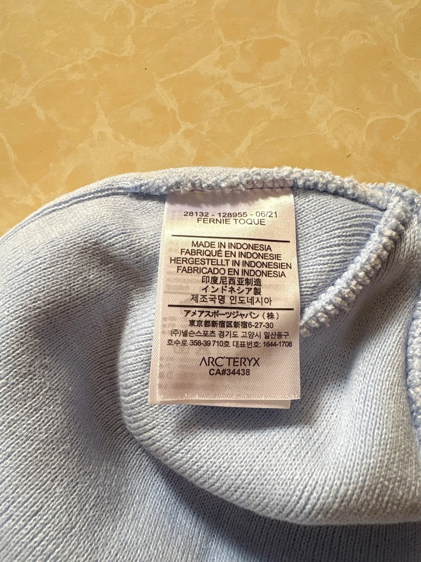 Bird Head Toque – Light Blue Grey