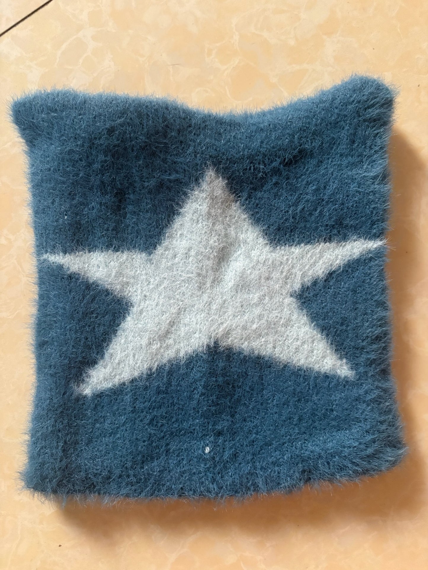 Cat Ear Star Beanie-Blue