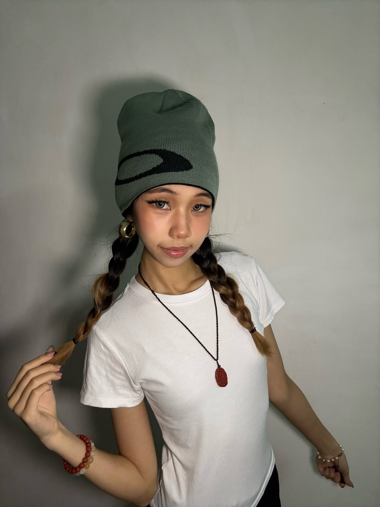 Oakley Ellipse Beanie Olive Green